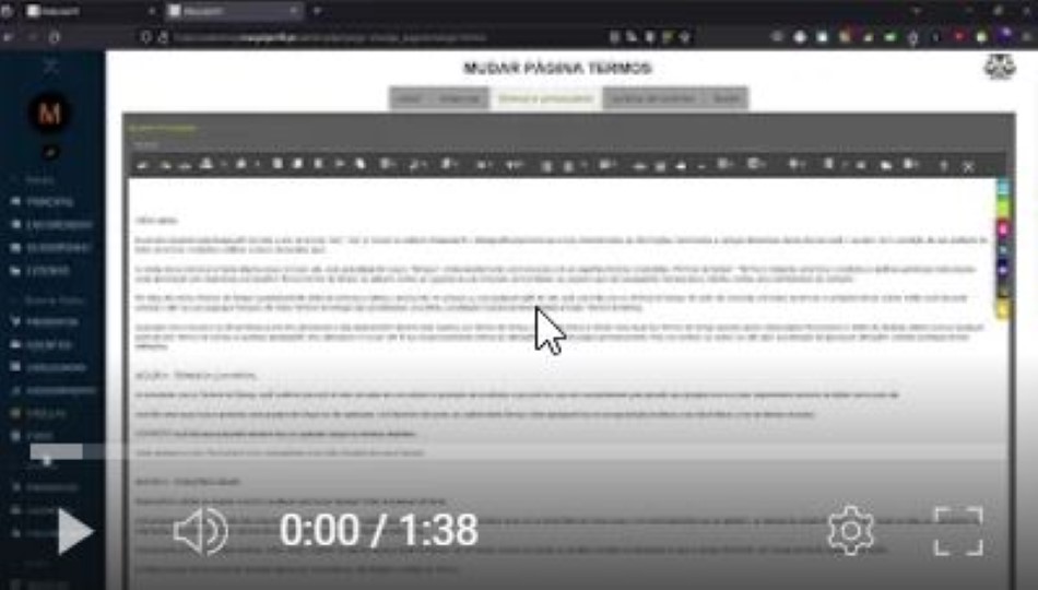 extensive edition of the website pages